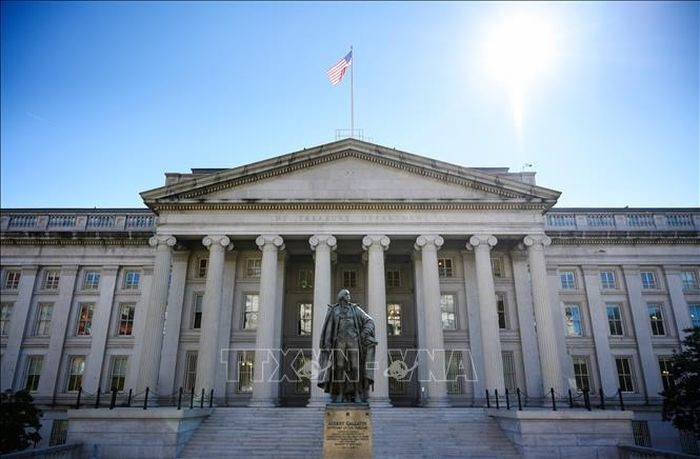 Trụ sở Bộ Tài chính Mỹ tại Washington, DC. Ảnh minh họa: AFP/TTXVN