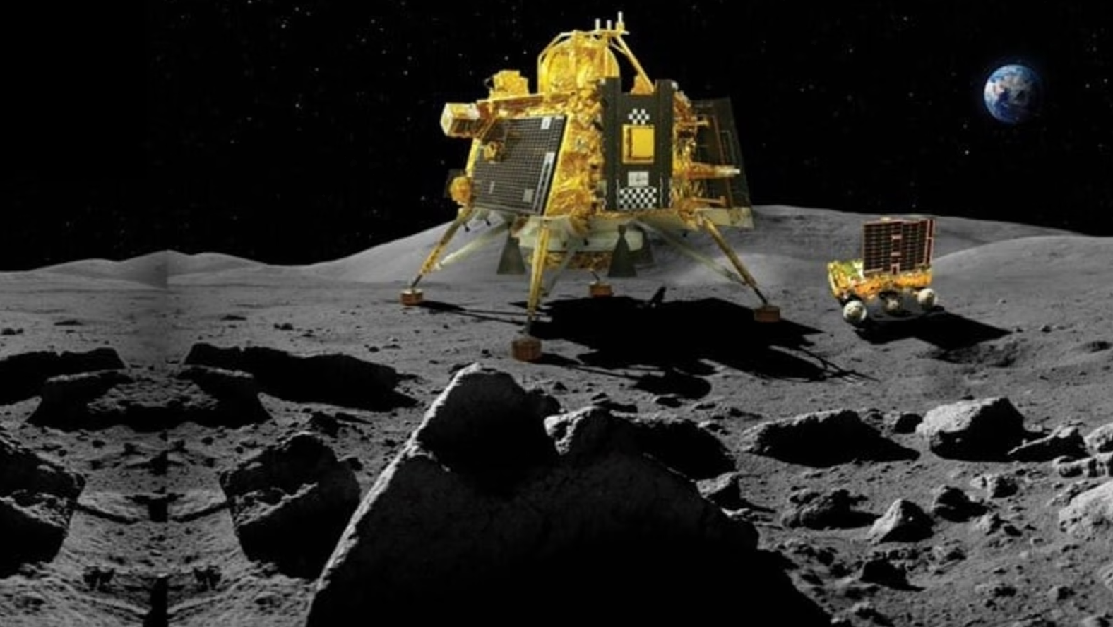 Sứ mệnh Chandrayaan-3 thành công được coi là bước tiến lớn đối với chương trình thám hiểm Mặt Trăng không chỉ của Ấn Độ mà cả nhân loại. (Ảnh: India Today)