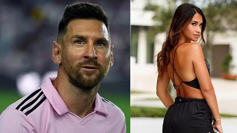 Nhận nhầm chồng, vợ Messi suýt hôn cầu thủ khác