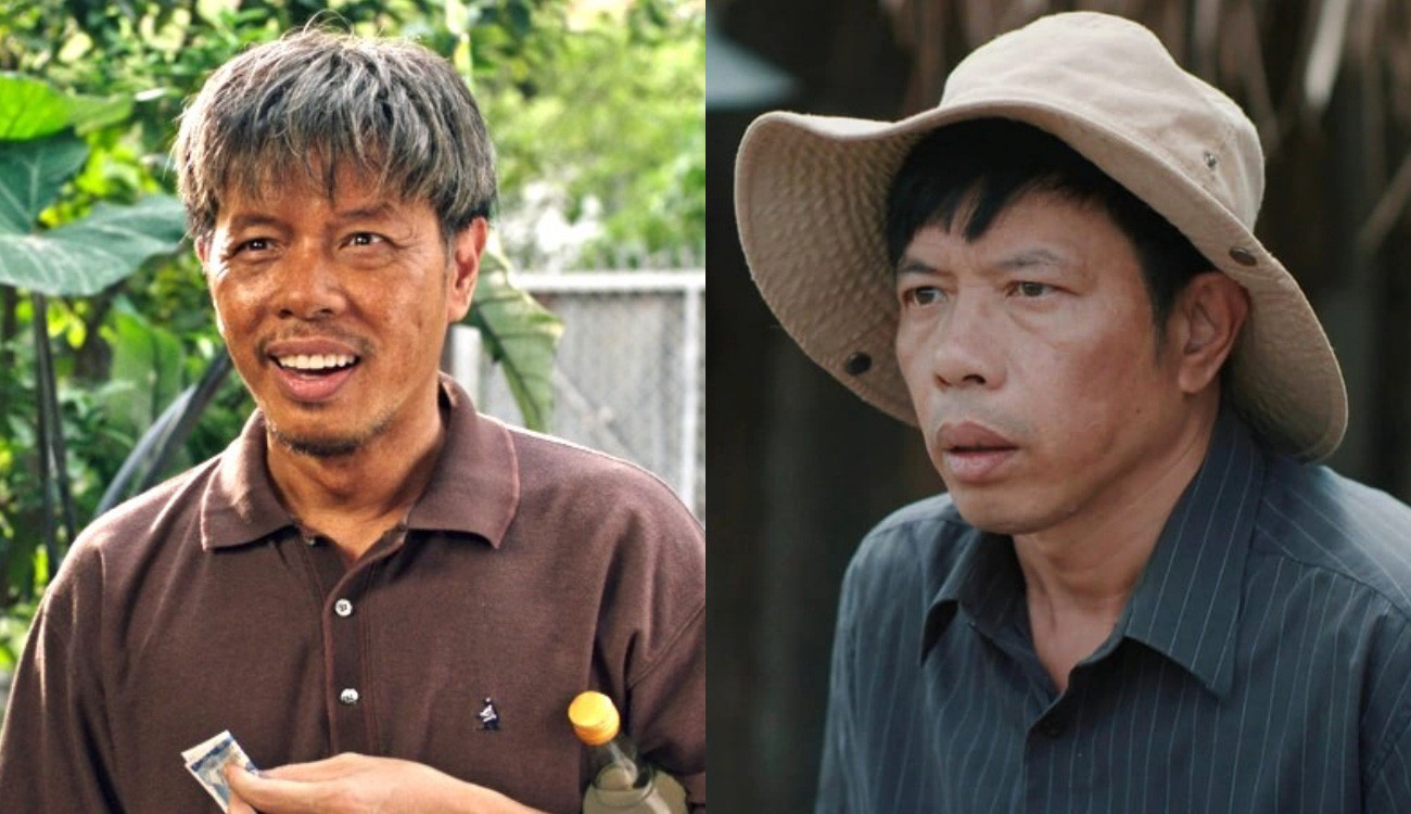 Thái Hòa giành luôn hai giải Nam diễn viên chính xuất sắc trong cả phim điện ảnh lẫn truyền hình với Con Nhót mót chồng (trái) và Mẹ Rơm - Ảnh: ĐPCC