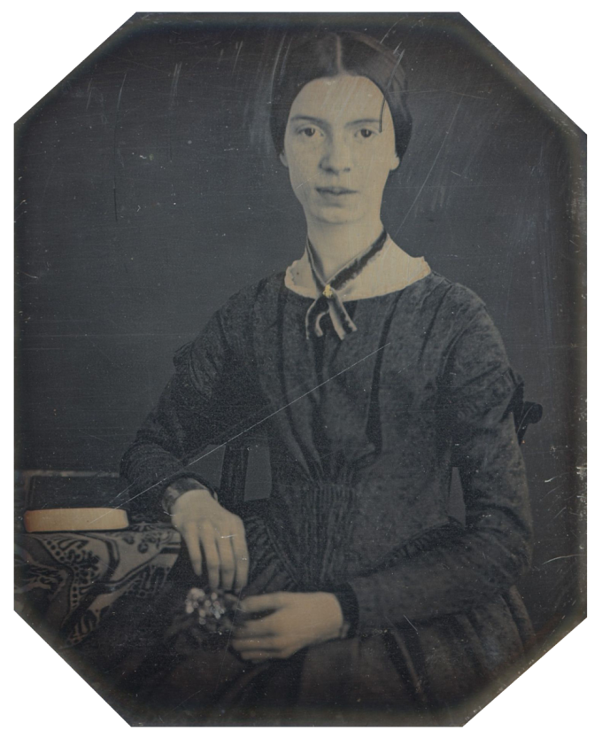 Chân dung Emily Dickinson do Daguerreotype chụp tại Mount Holyoke vào năm bà 16 hoặc 17 tuổi. Ảnh: Wikipedia Commons