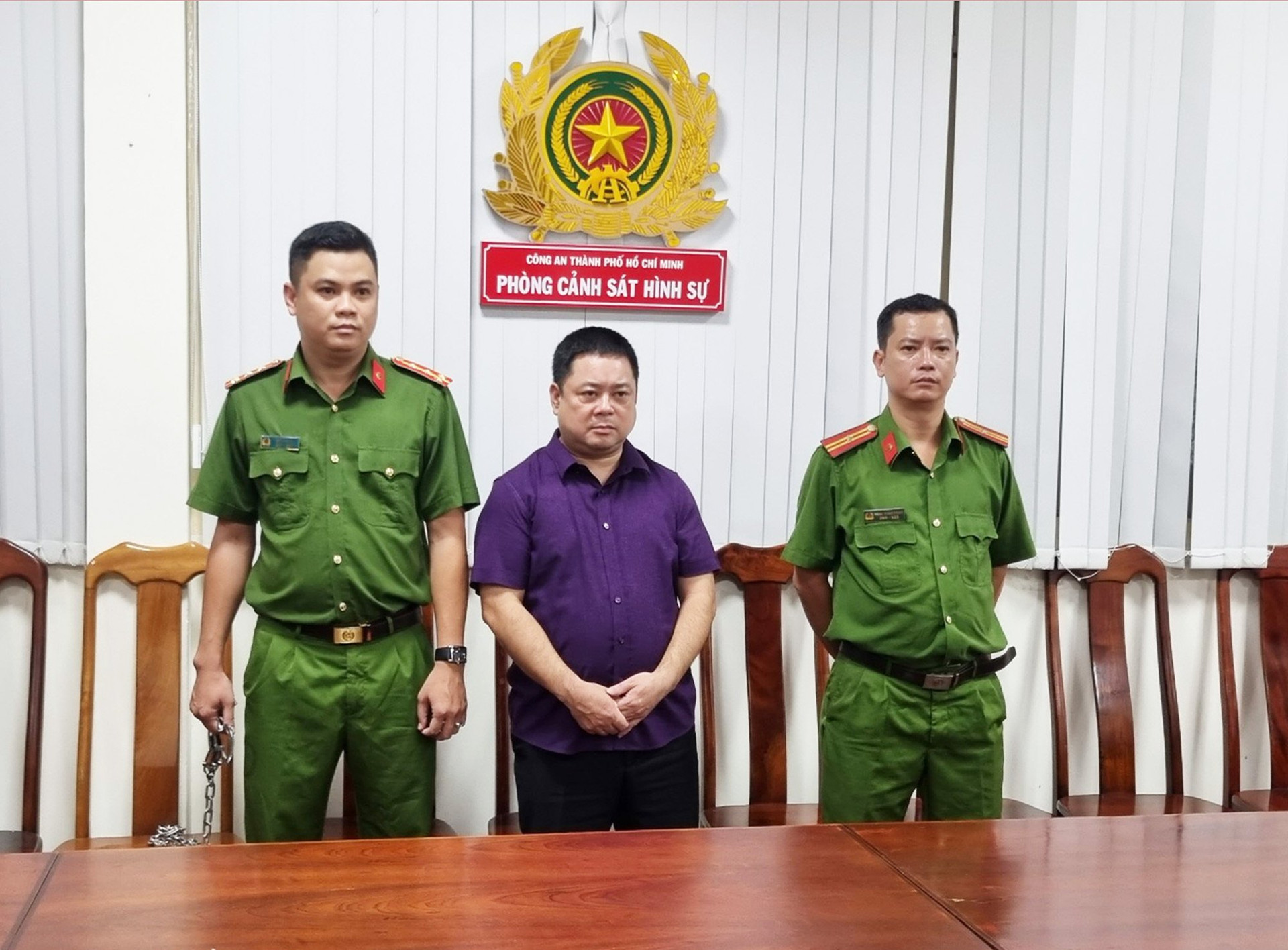 Cơ quan Cảnh sát điều tra Công an TPHCM bắt tạm giam Nguyễn Văn Chung. (Ảnh Công an cung cấp)