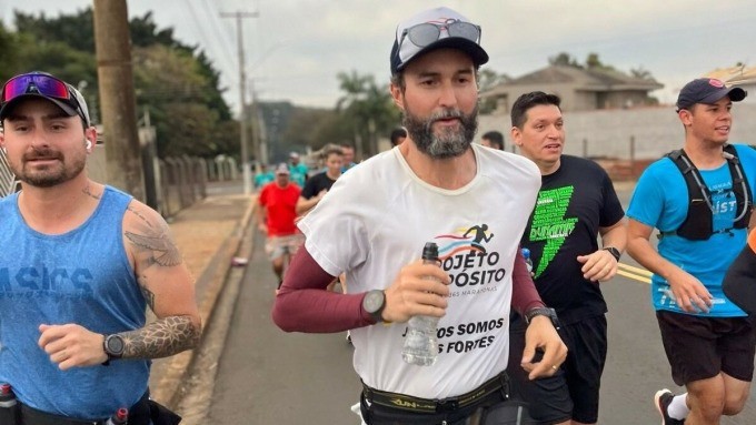 Hugo Farias trong cữ chạy marathon thứ 366 liên tiếp. Ảnh: Strava / Hugo Farias