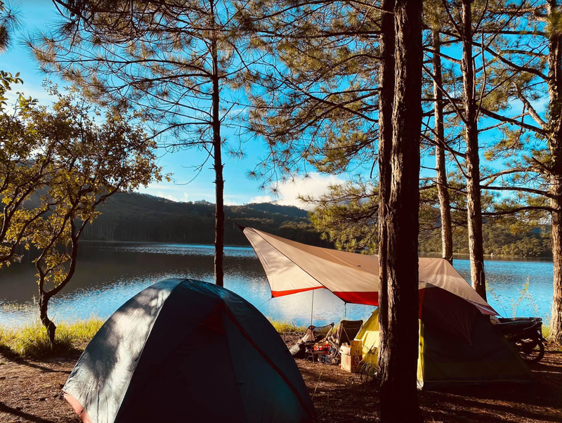 Trai nghiem camping, thuong canh dai ngan Tay Nguyen