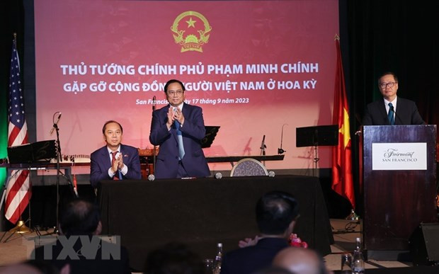 Thu tuong Pham Minh Chinh gap go cong dong nguoi Viet Nam tai Hoa Ky hinh anh 1