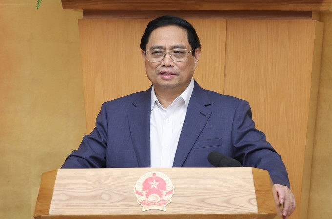 Thủ tướng Phạm Minh Chính kết luận phiên họp Chính phủ thường kỳ, ngày 30/9. Ảnh: VGP