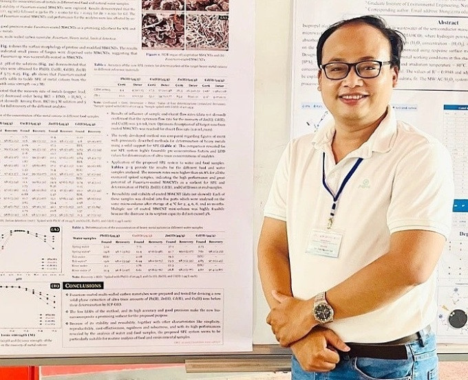 TS Trần Nguyễn Hải, thành viên Ban biên tập cho 12 tạp chí quốc tế chuẩn ISI, nằm trong top nhà khoa học có thứ hạng tăng mạnh so với năm 2022. Ảnh: Hai Tran