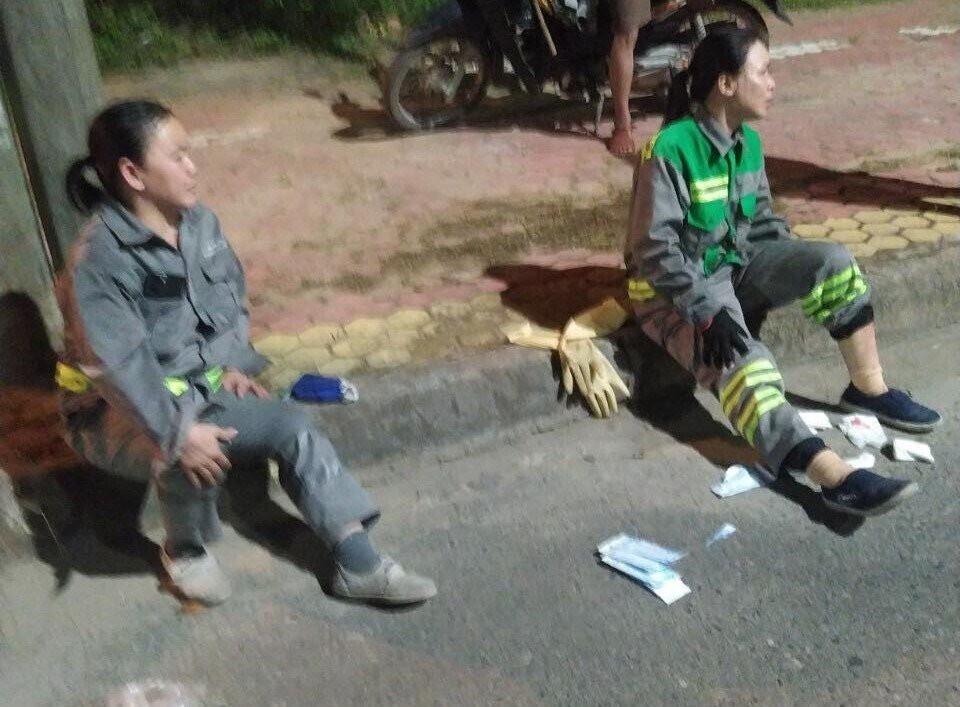 2 nữ lao công bị bắn lúc rạng sáng ở Quảng Ngãi. (Ảnh: C.A)