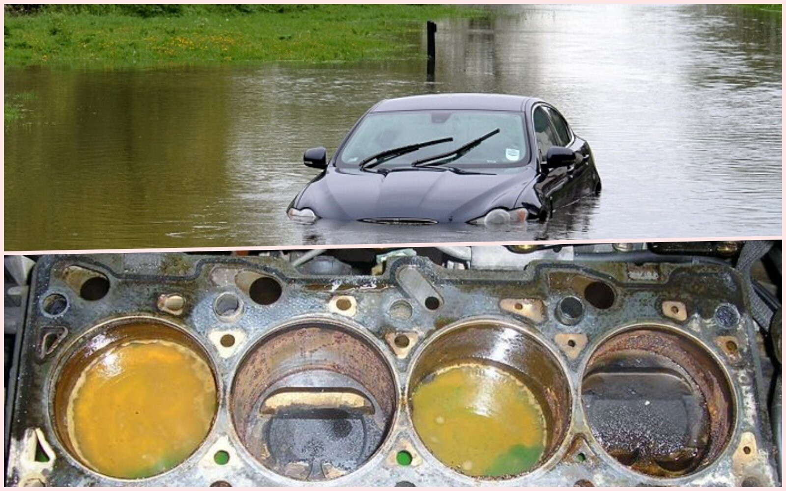 Ô tô bị ngập nước, thủy kích sẽ để lại những di chứng nặng nề cho động cơ, hệ thống điện và nhiều bộ phận khác trên xe.
