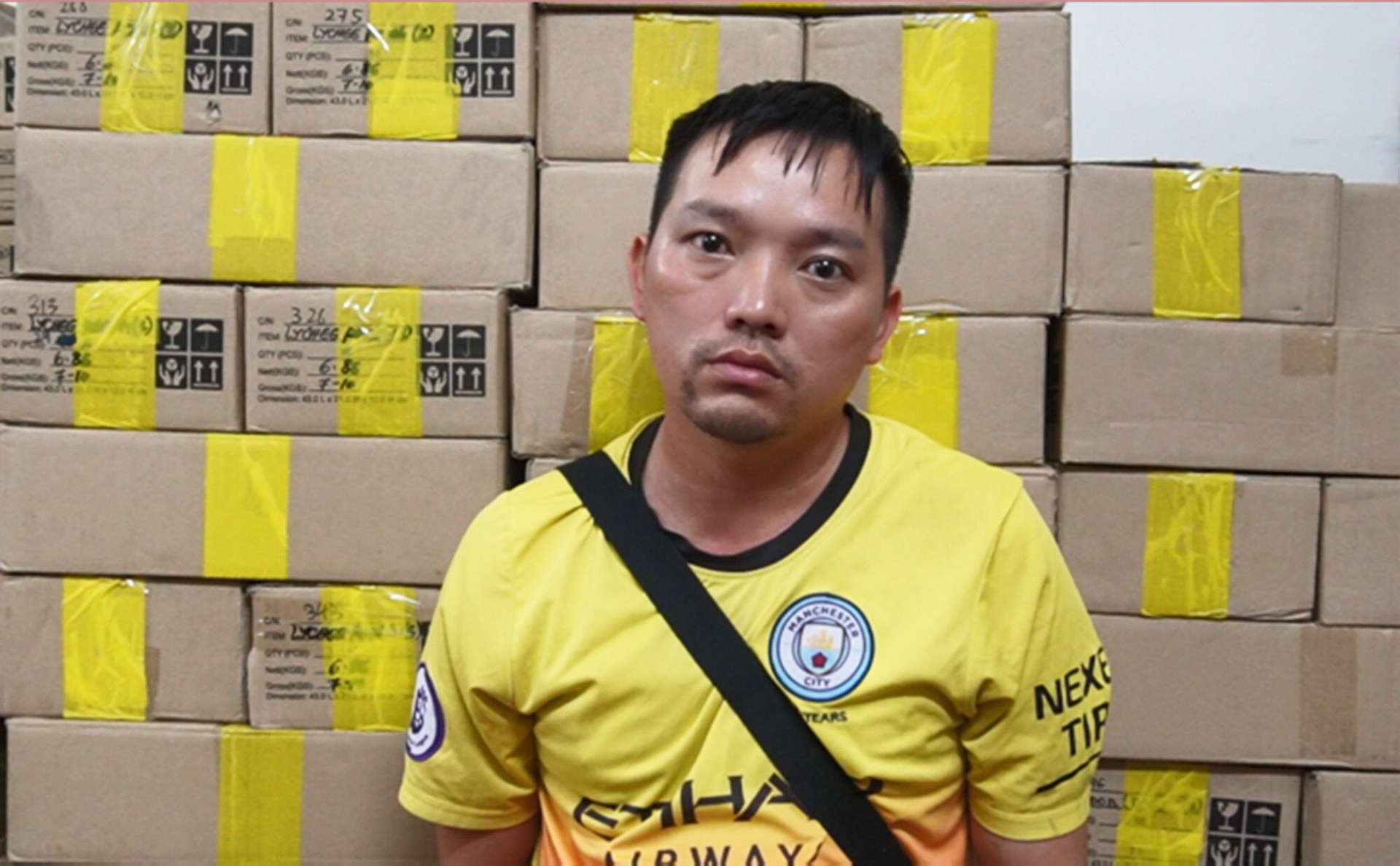 Nguyễn Minh Khanh lúc bị bắt. (Ảnh: Công an cung cấp)