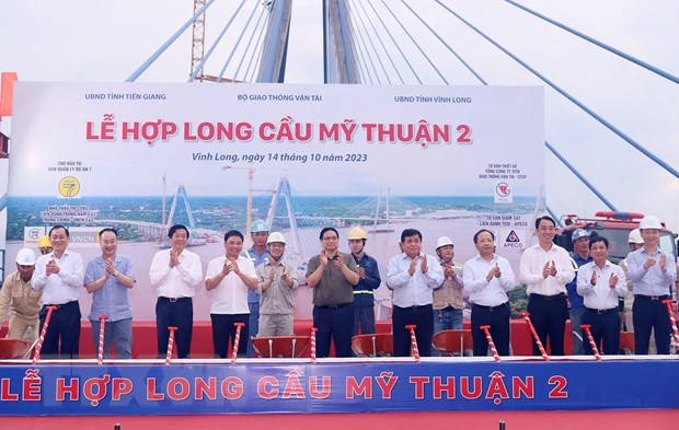 Thu tuong Pham Minh Chinh du Le hop long cau My Thuan 2 hinh anh 1