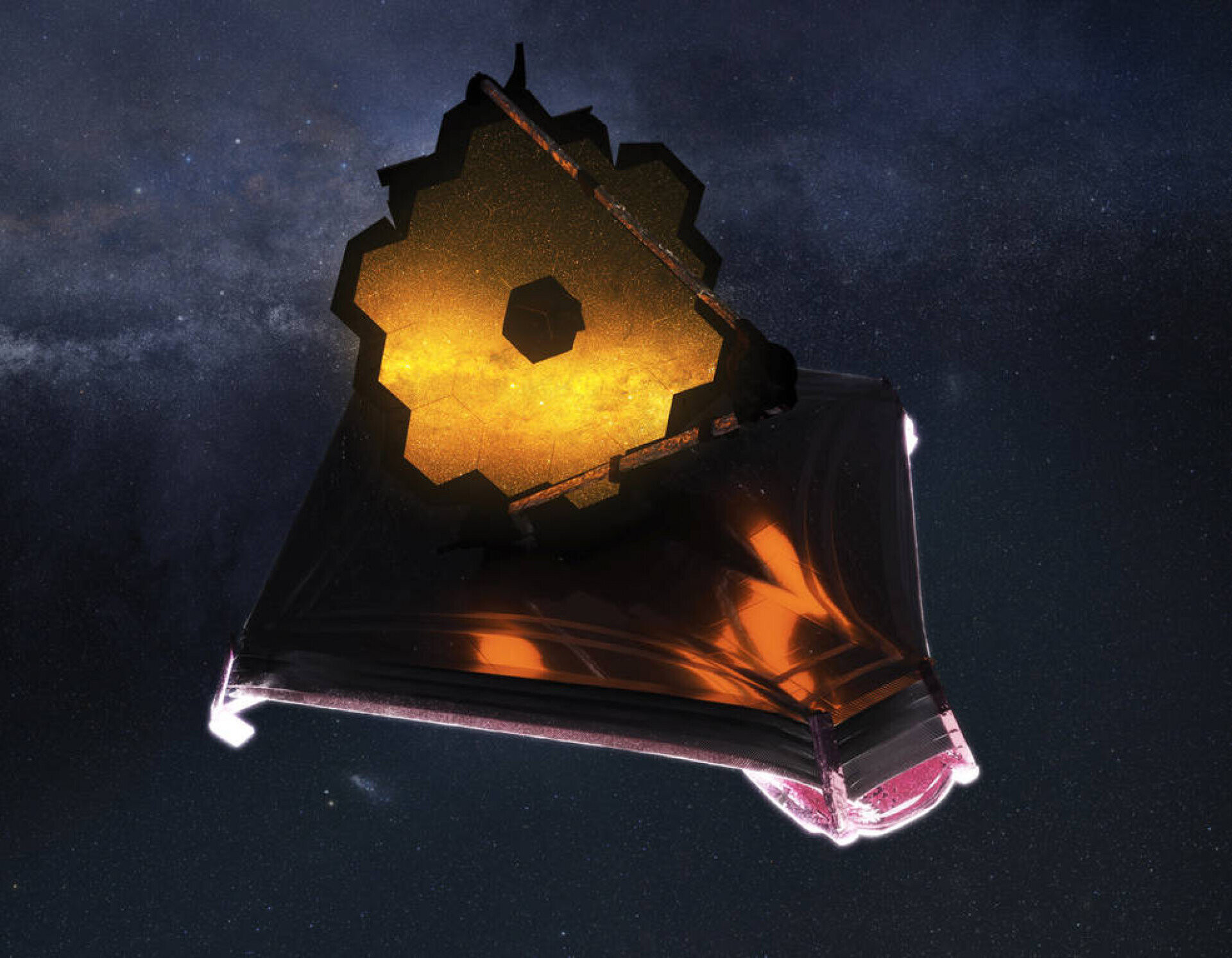 Kính viễn vọng Không gian James Webb hoạt động được hơn một năm trở lại đây. Nó đã thay đổi nhận thức của chúng ta về vũ trụ. Trước khi di chuyển đến vị trí hiện tại ở Lagrange Point 2, cách Trái Đất khoảng một triệu dặm, James Webb được quảng cáo là thiết bị thiên văn quan trọng sẽ đưa nhân loại bước vào kỷ nguyên mới của ngành thiên văn học. Đúng như vậy, chỉ khoảng một tuần sau khi bắt đầu quan sát thăm dò, nó đã cho chúng ta thấy hình ảnh của thiên hà xa nhất, lâu đời nhất từng được quan sát, GLASS-z13 13,5 tỷ năm tuổi. (Ảnh: Google)