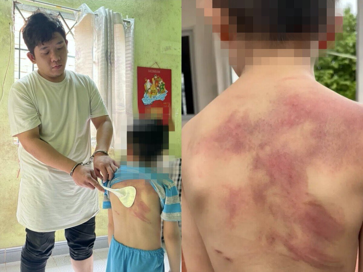 Dương Nguyễn Bình Minh bị Công an huyện Nhơn Trạch cho tiến hành thực nghiệm để điều tra hành vi bạo hành con ruột.
