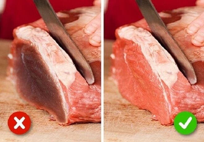 Bỏ túi mẹo nhận biết thực phẩm kém chất lượng, bạn sẽ không mua nhầm những miếng thịt không an toàn. (Ảnh: Brightside)