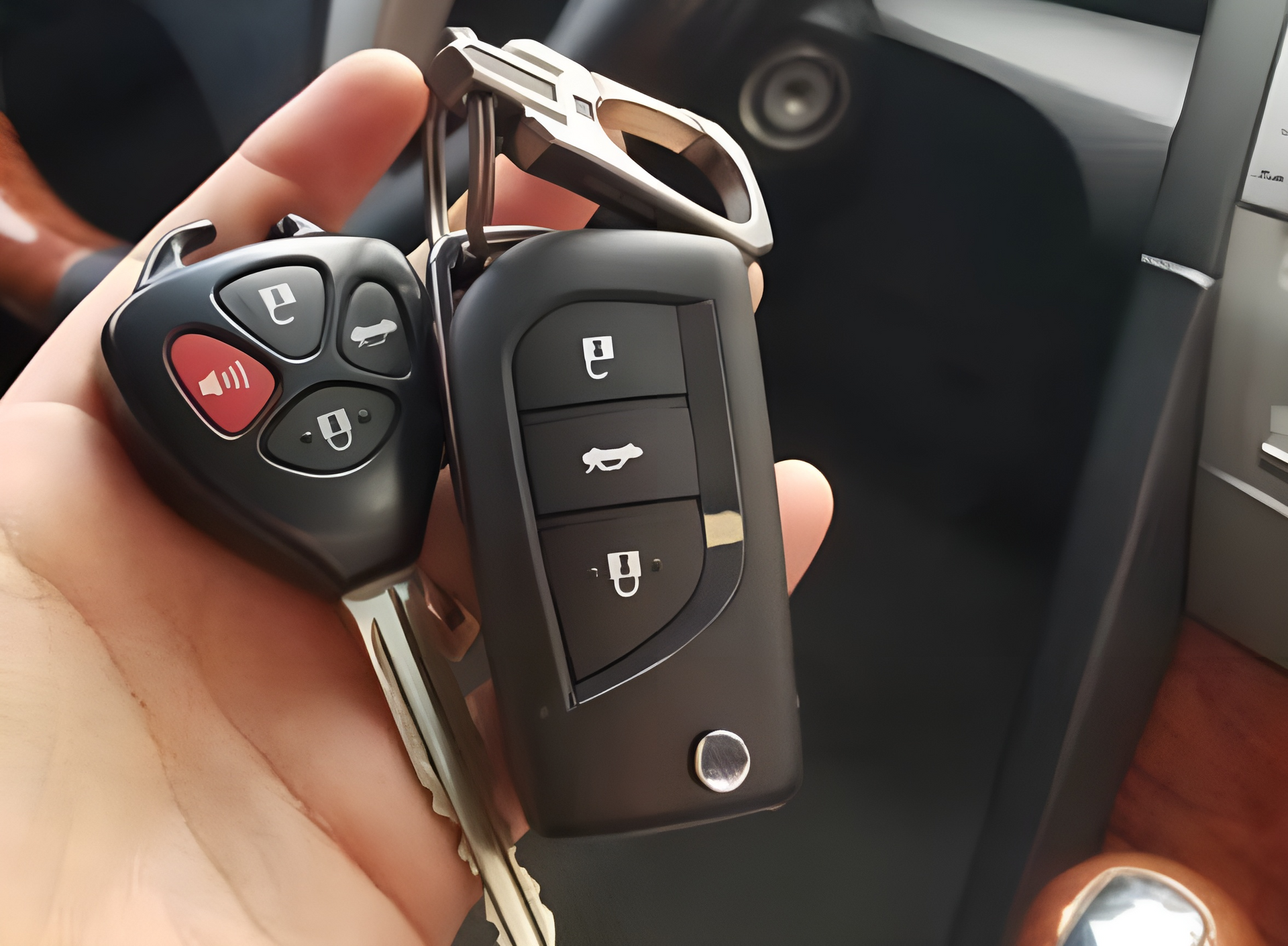 Không nên treo thêm chìa khóa khác cùng chùm chìa khóa ô tô. (Ảnh minh họa)