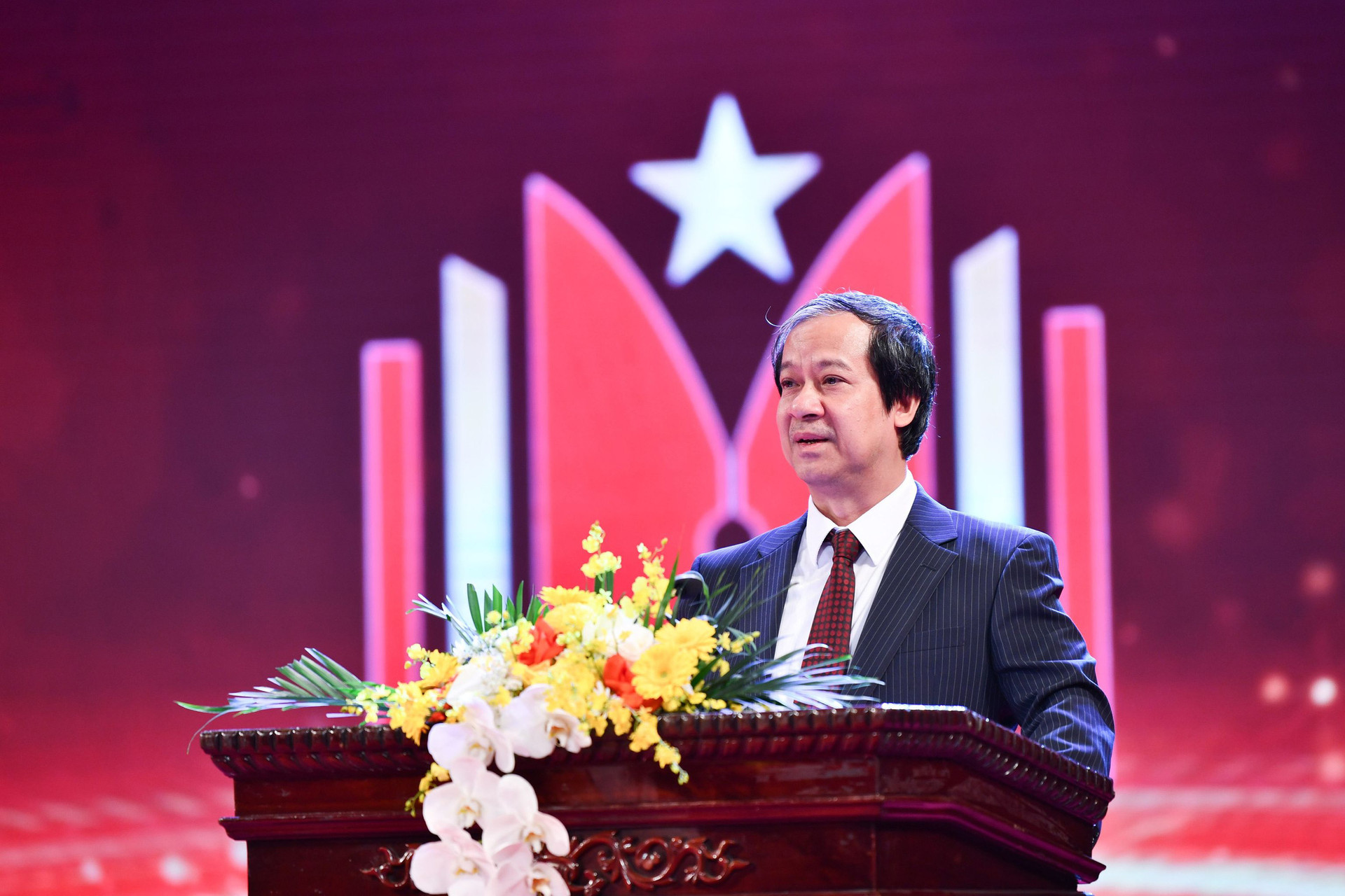 Bộ trưởng Nguyễn Kim Sơn phát biểu tại buổi lễ - Ảnh: BTC