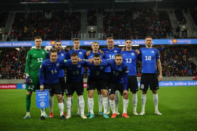 Đội tuyển Estonia xếp chót bảng B vòng loại Euro 2024, nhưng lại xếp nhất bảng D League D Nations League. Ảnh: Sun