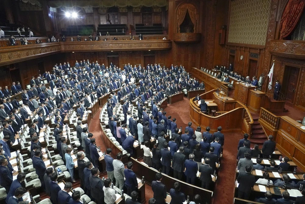 Toàn cảnh một phiên họp Hạ viện Nhật Bản. (Ảnh: Kyodo/TTXVN)