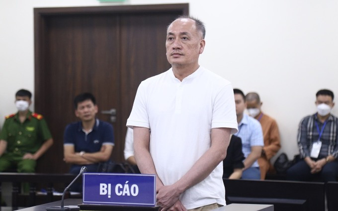 Bùi Trung Kiên, cựu cán bộ Phòng 6 C03 Bộ Công an, bị xét xử hồi tháng 9/2022. Ảnh: Thanh Lam