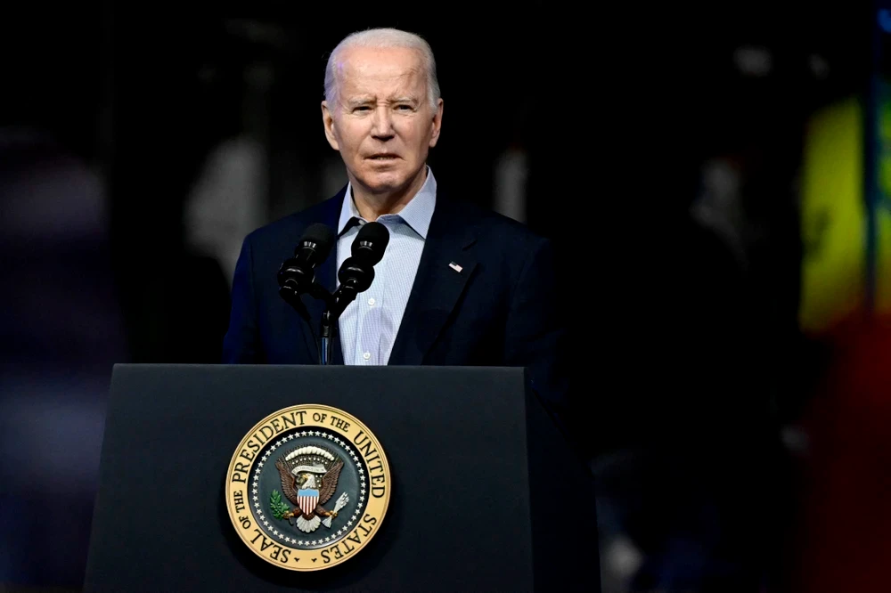Tổng thống Mỹ Joe Biden phát biểu tại một sự kiện ở bang Colorado ngày 29/11/2023. (Ảnh: AFP/TTXVN)