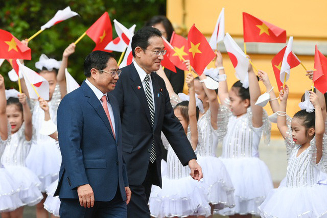 Thủ tướng Phạm Minh Chính và Thủ tướng Kishida Fumio sẽ có cuộc hội đàm đầu tiên sau khi Việt Nam - Nhật Bản nâng cấp quan hệ lên Đối tác chiến lược toàn diện - Ảnh: VGP/Nhật Bắc