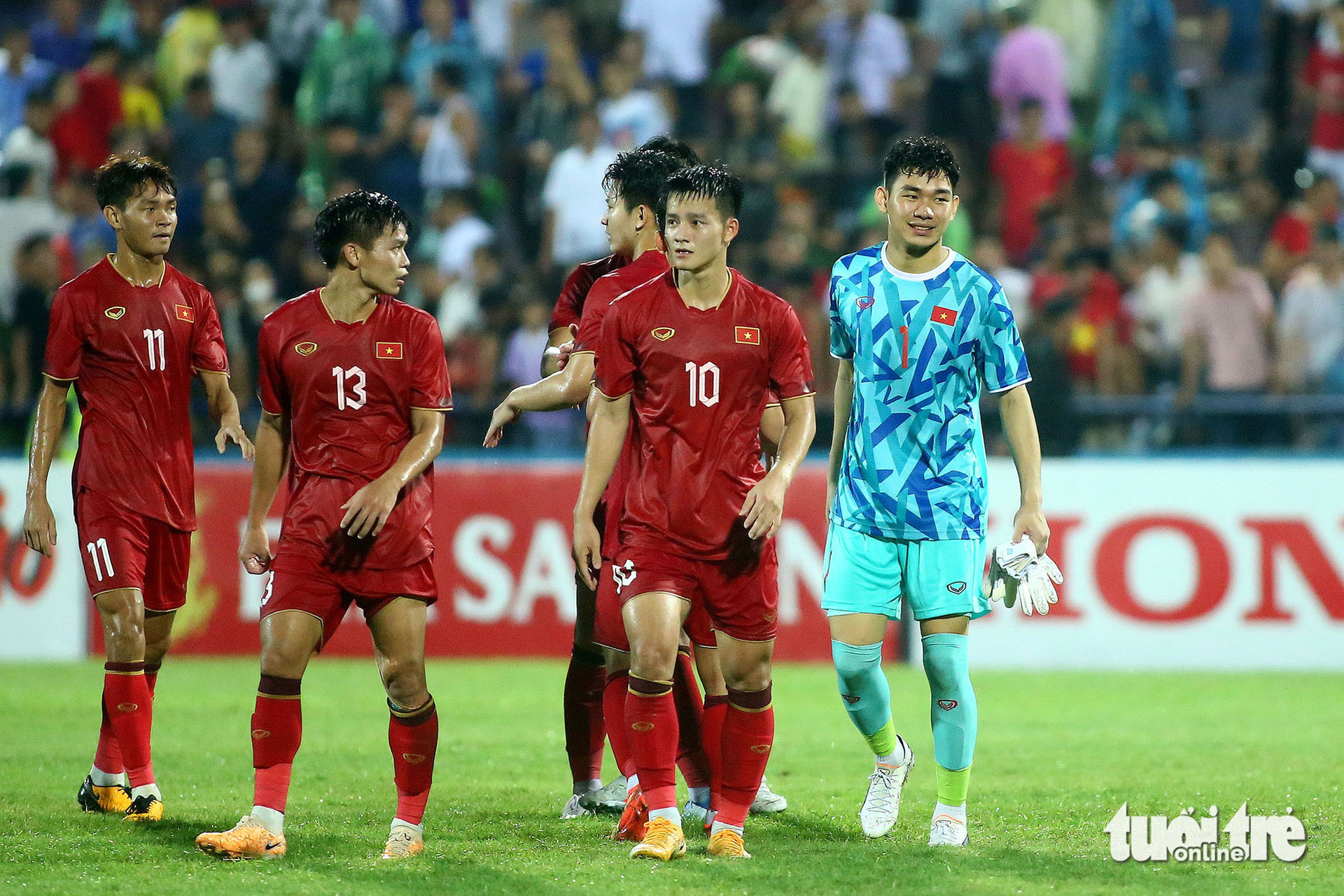 U23 Việt Nam tập trung song song với đội tuyển quốc gia để chuẩn bị cho Giải U23 châu Á 2024 sẽ diễn ra vào giữa tháng 4 năm sau - Ảnh: HOÀNG TÙNG