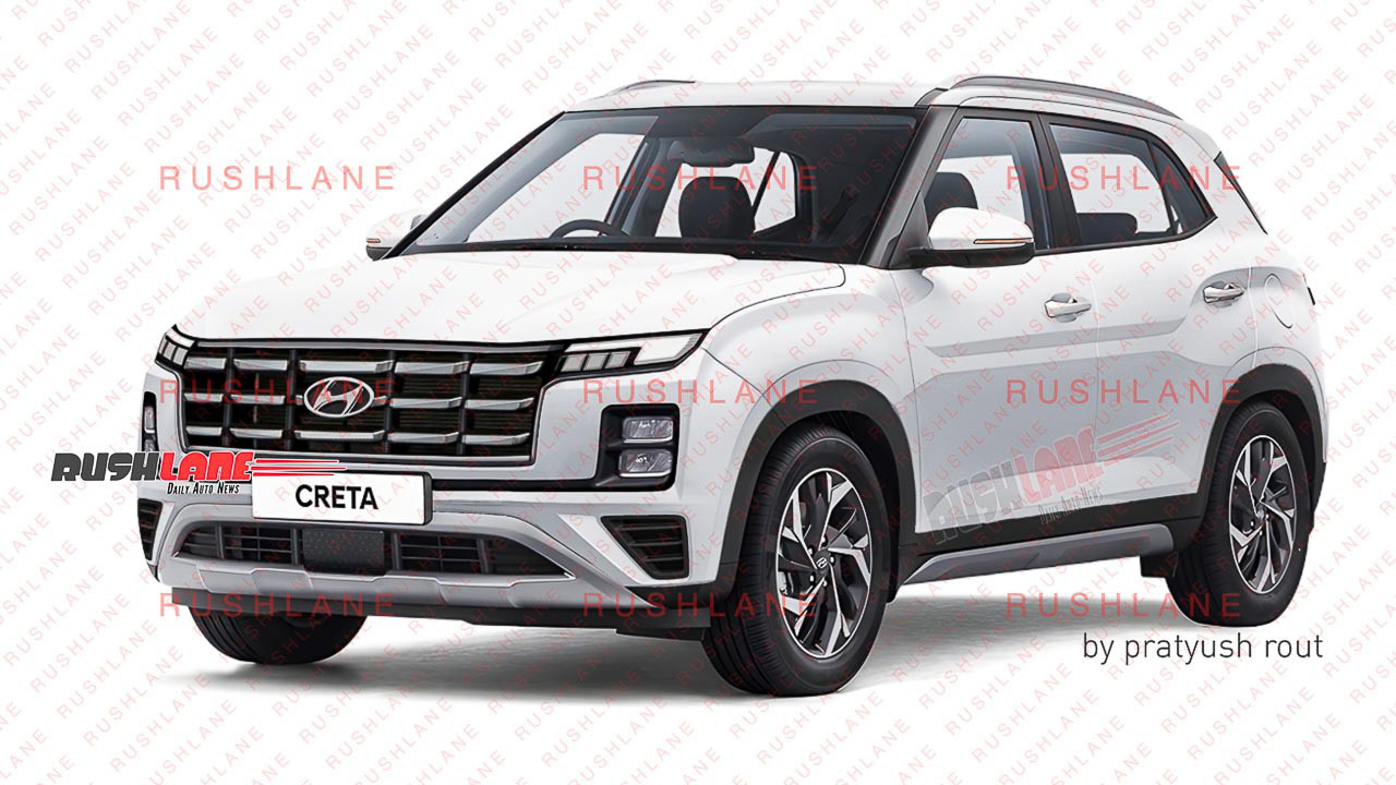 Bản dựng đồ họa của RushLane vẫn là bản dựng bám sát nhất những thay đổi xuất hiện trên Hyundai Creta 2025 - Ảnh: RushLane