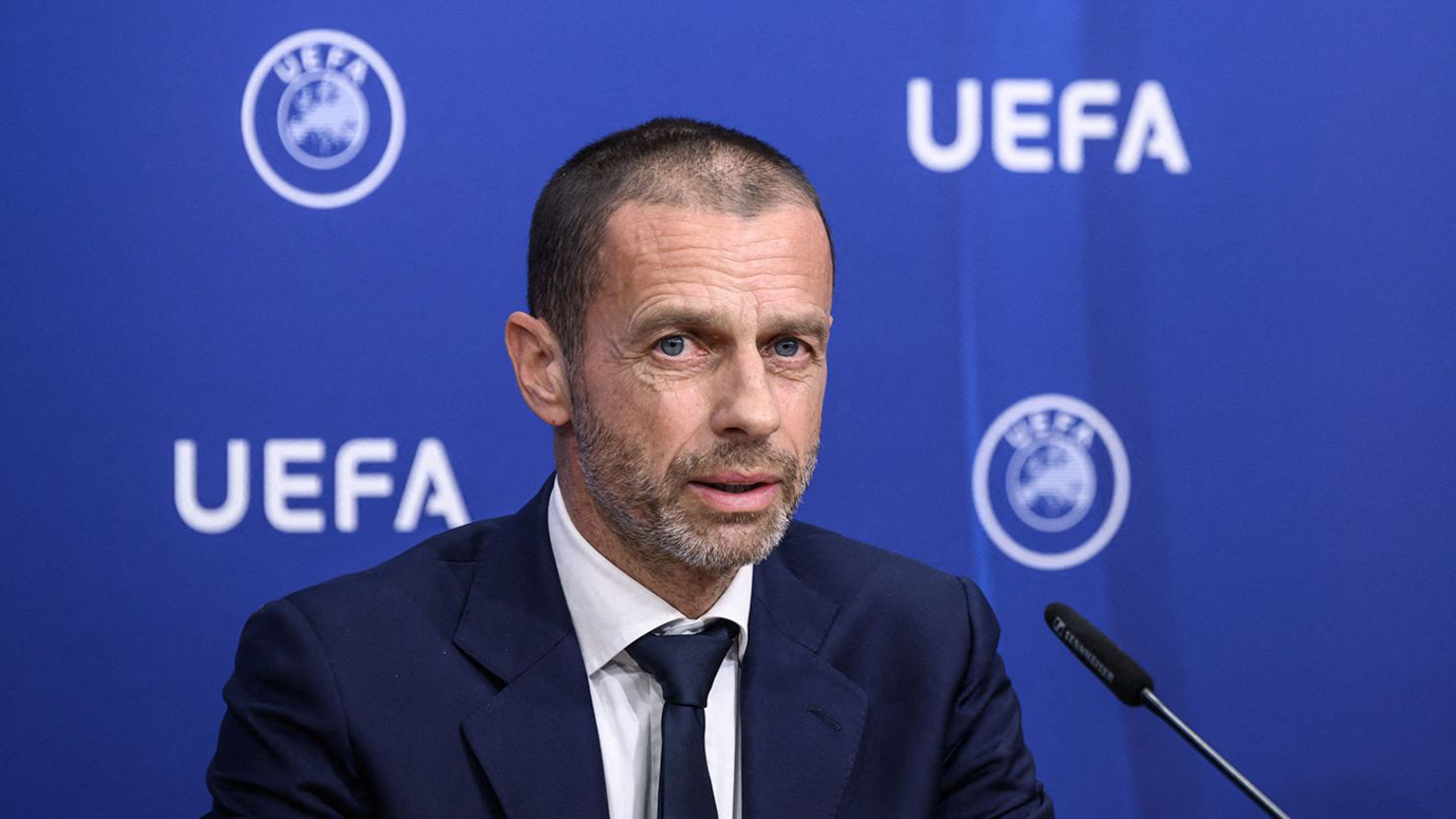 Chủ tịch UEFA Aleksander Ceferin thất bại trong việc phản đối Super League - Ảnh: GETTY IMAGES