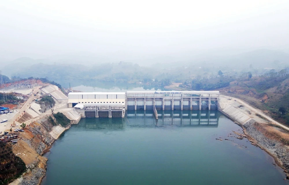 Nhà máy Thủy điện Sông Lô 7 chính thức khánh thành. (Ảnh: Vũ Quang/TTXVN)