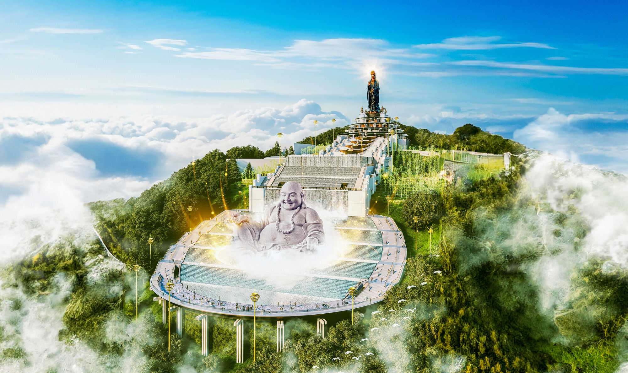 Tượng Di Lặc núi Bà Đen