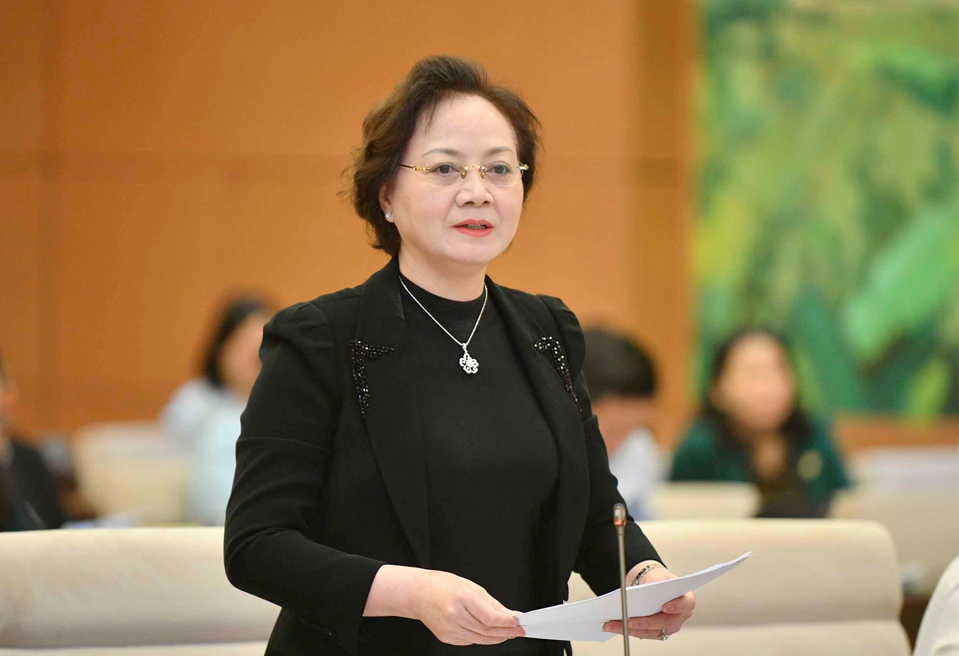 Bộ trưởng Nội vụ Phạm Thị Thanh Trà. (Ảnh: quochoi.vn)