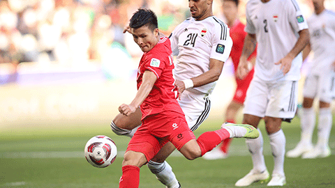 Quang Hải đi vào lịch sử Asian Cup sau bàn thắng vào lưới Iraq