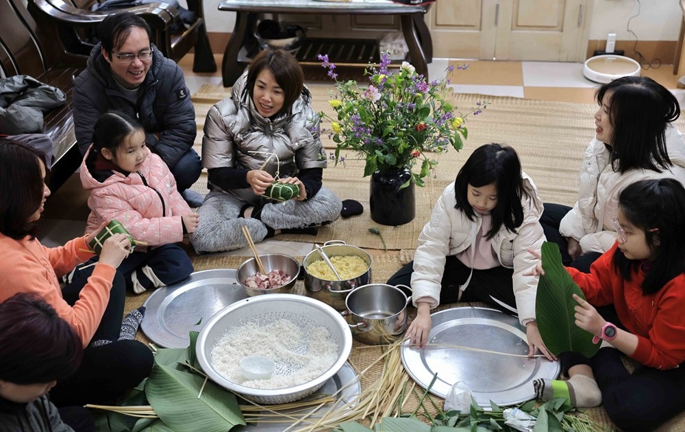 Making Tet chung cakes - Traditional cultural feature of Vietnamese people hinh anh 2