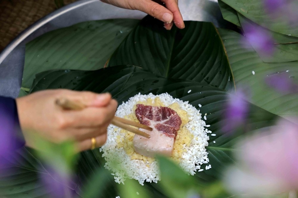 Making Tet chung cakes - Traditional cultural feature of Vietnamese people hinh anh 3