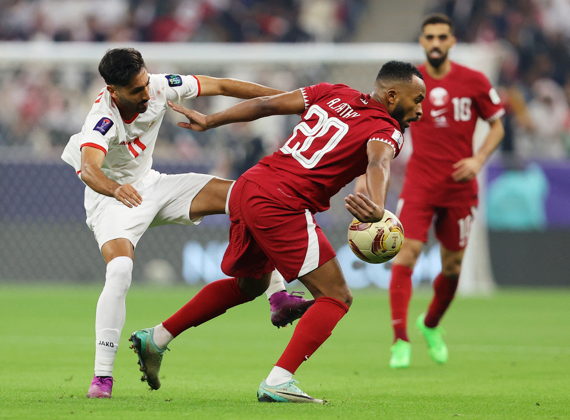 Qatar xứng đáng giành chiến thắng trong trận chung kết Asian Cup 2023 - Ảnh: REUTERS