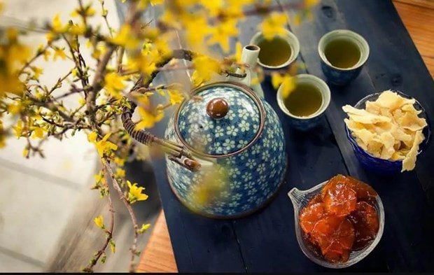 Enjoying jam, tea – a cultural feature during Lunar New Year hinh anh 1