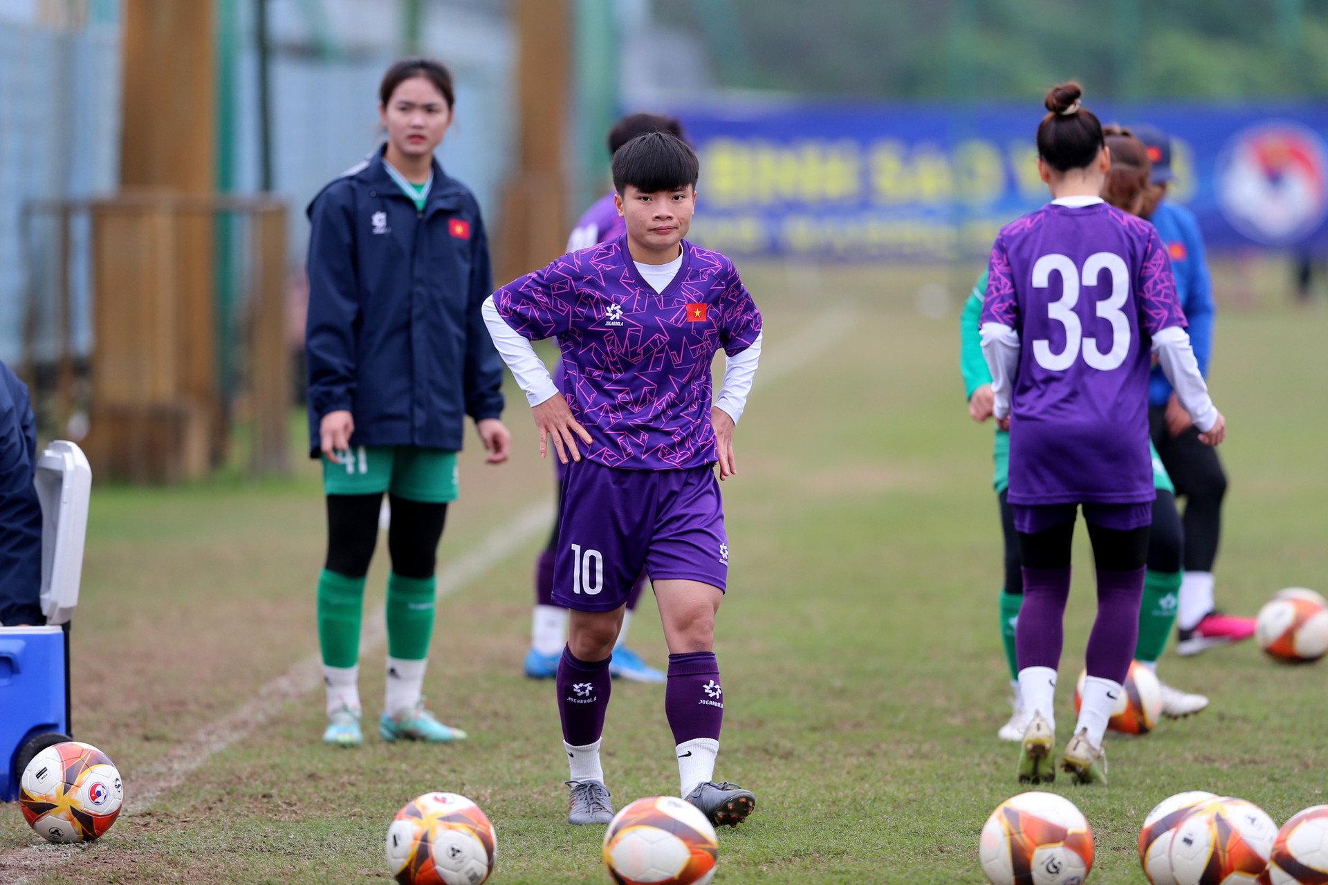 Chân sút chủ lực Ngọc Minh Chuyên của U20 nữ Việt Nam sẵn sàng phá lưới các đội bóng mạnh tại bảng 