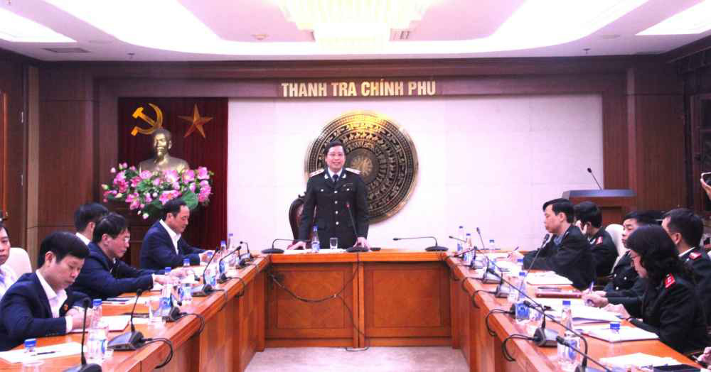 Thanh tra Chính phủ công bố kết luận thanh tra tại tỉnh Hưng Yên - Ảnh: TTCP