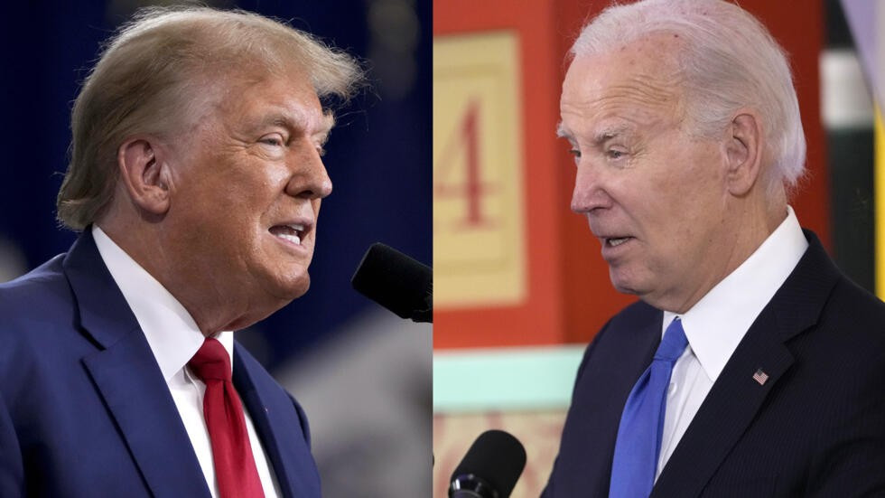 Tổng thống Mỹ Joe Biden và cựu Tổng thống Donald Trump. (Nguồn: AFP)
