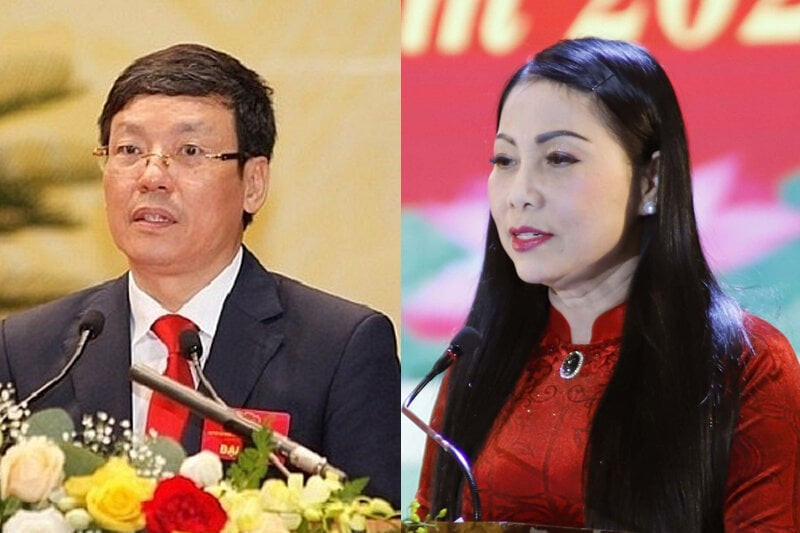 Ông Lê Duy Thành và bà Hoàng Thị Thuý Lan.