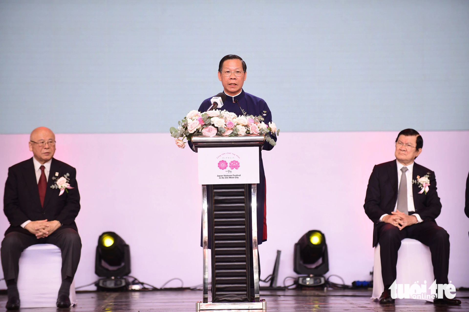 Chủ tịch UBND TP.HCM Phan Văn Mãi phát biểu tại lễ khai mạc - Ảnh: QUANG ĐỊNH