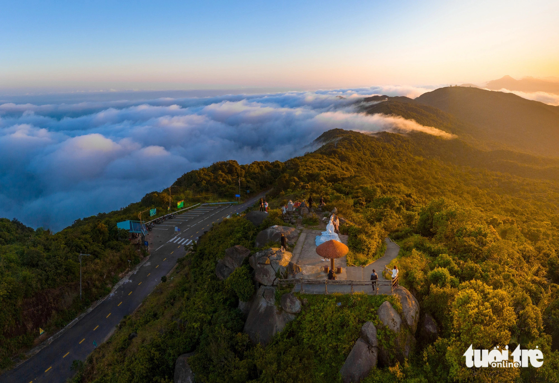 Toàn cảnh đỉnh Bàn Cờ trên núi Sơn Trà, Đà Nẵng - Ảnh: HỒNG HUY