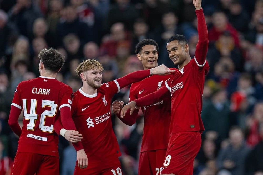 Liverpool giành quyền đi tiếp với chiến thắng tưng bừng sau hai lượt trận. (Nguồn: Getty Images)