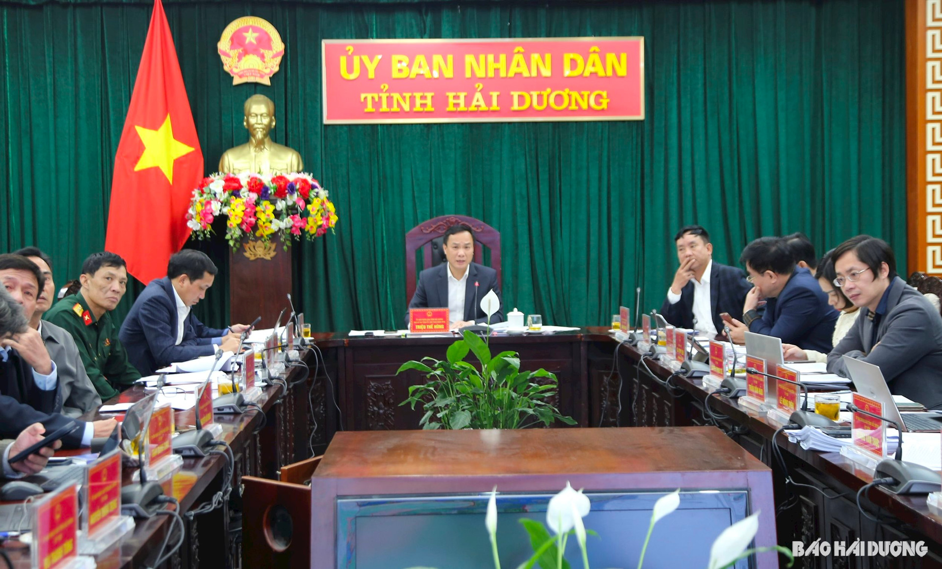 Chủ tịch UBND tỉnh Hải Dương Triệu Thế Hùng yêu cầu làm rõ tính pháp lý khi triển khai xây dựng cụm công nghiệp Thái Tân