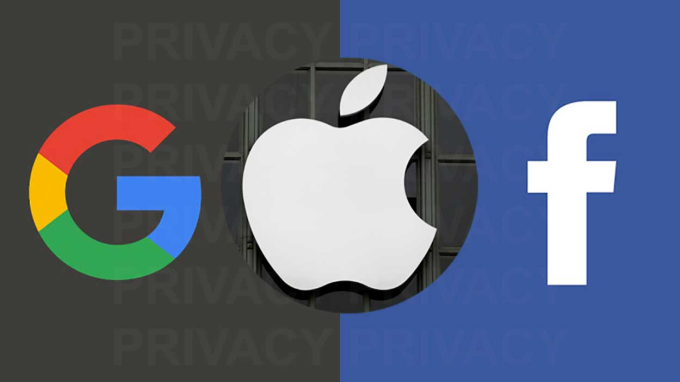 Logo của Google, Apple, Facebook. Ảnh: TechObserver
