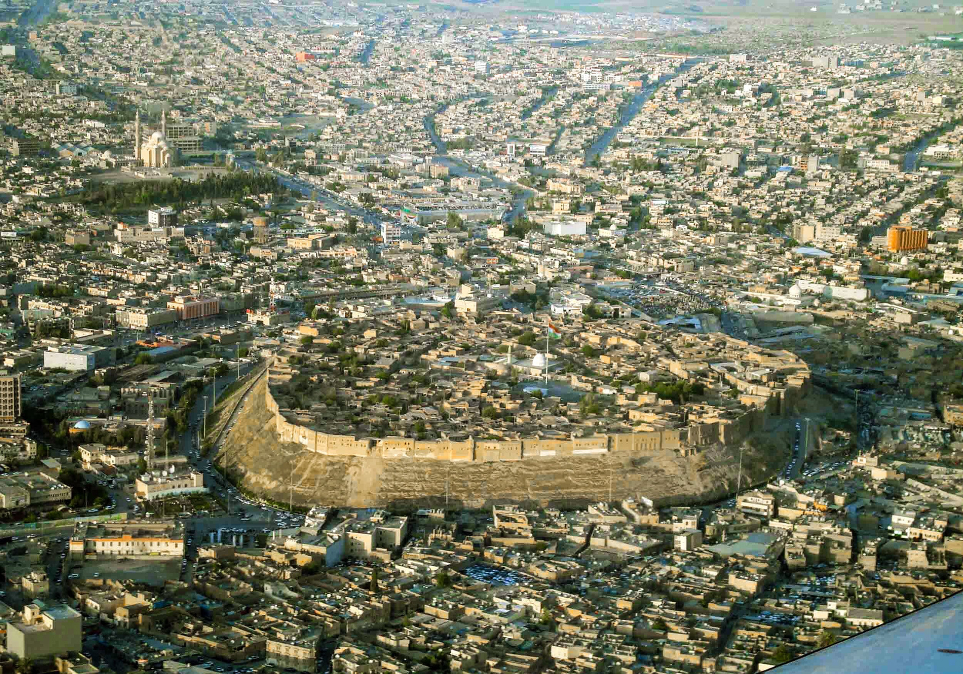 Nhìn từ trên không của thành Erbil - Ảnh: Wikipedia