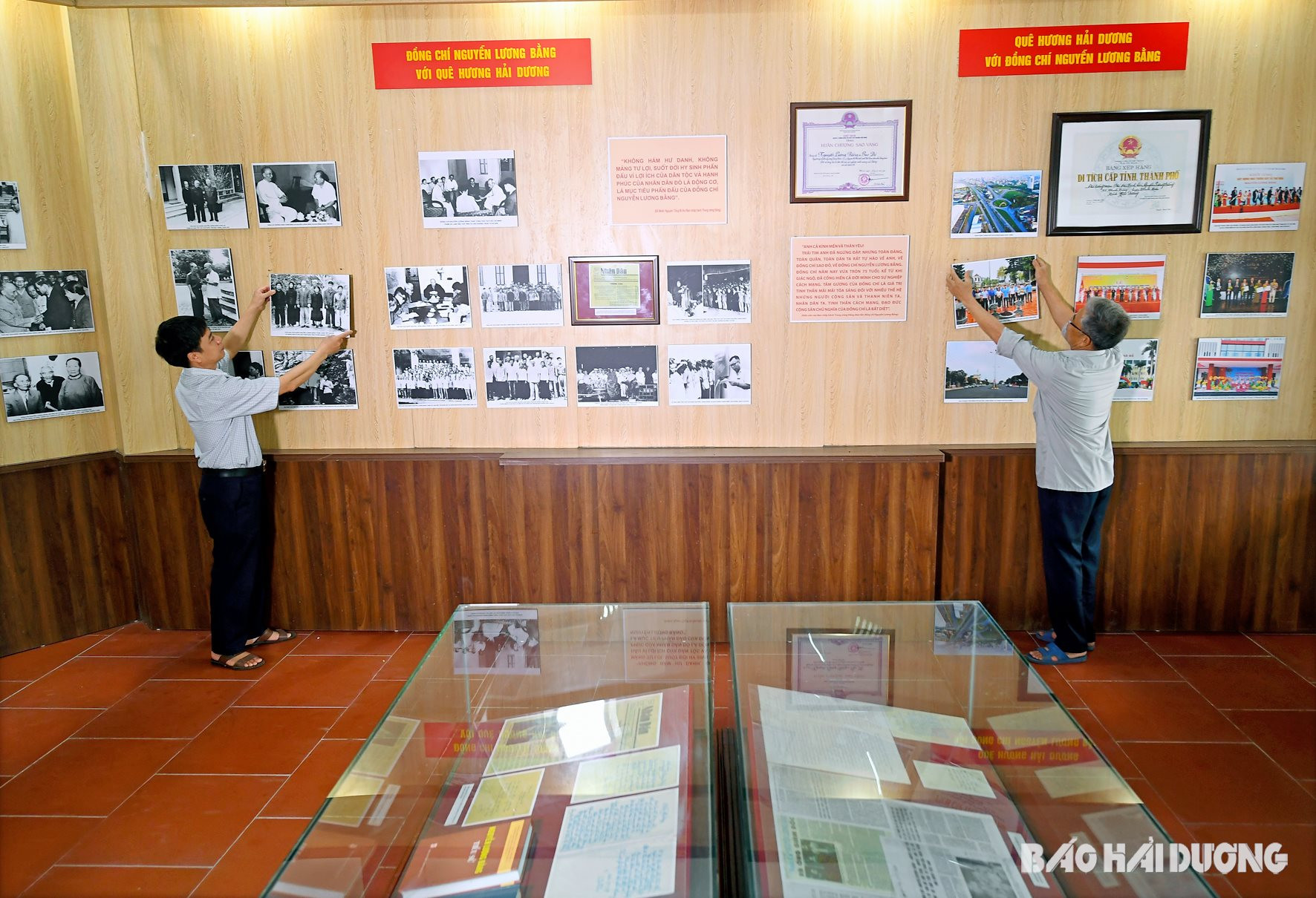 Bảo tàng tỉnh Hải Dương làm mới, bổ sung gần 100 bức ảnh về thân thế, sự nghiệp hoạt động của Phó Chủ tịch nước Nguyễn Lương Bằng trưng bày tại nhà tưởng niệm