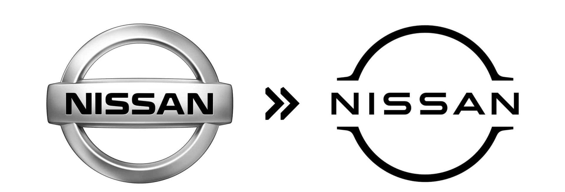 Nissan (2021): Đơn giản hơn, gọn gàng hơn và cũng hòa nhã hơn là logo Nissan mới, thay vì phong cách có phần khá cồng kềnh của bản cũ - Ảnh: Motor1