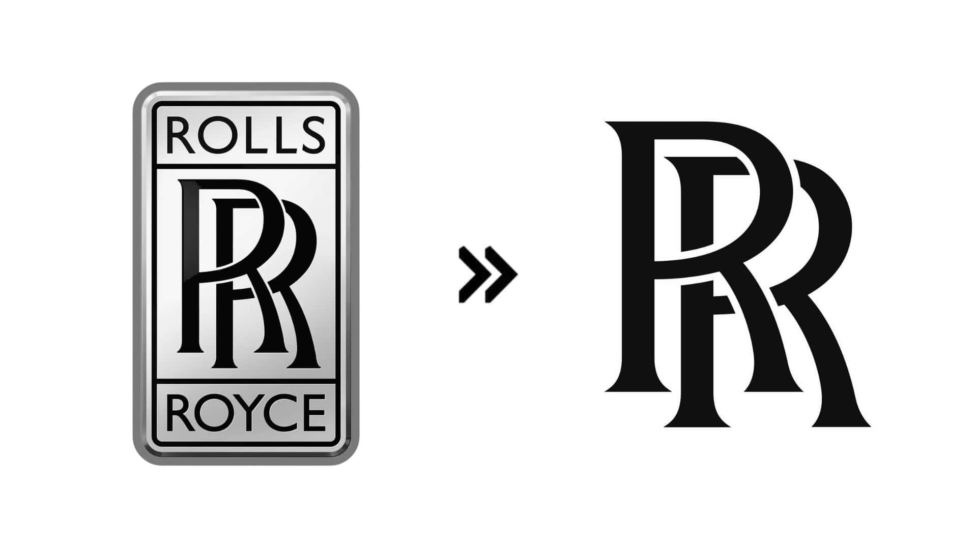 Rolls-Royce (2020): Rolls-Royce bỏ hẳn phần lớn giao diện logo cũ và chỉ giữ lại 2 chữ R nằm chồng lên nhau tại trung tâm logo cũ. Ngay cả chi tiết này cũng đã được cách điệu với phông chữ mới - Ảnh: Motor1