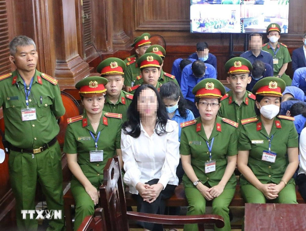 Bị cáo Trương Mỹ Lan bị tuyên phạt mức án tử hình. (Ảnh: Thanh Vũ/TTXVN)